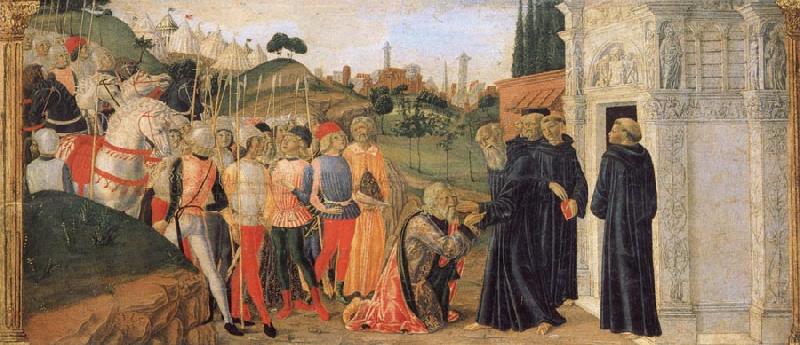 Francesco di Giorgio Martini Three Stories from the Life of St.Benedict China oil painting art